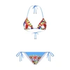 DOLCE & GABBANA TRIANGLE BIKINI WITH CARRETTO PRINT