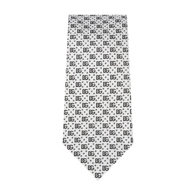 Dolce & Gabbana 8-cm Silk Jacquard Blade Tie In Natural_white