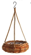 Napa Home & Garden Rattan Hanging Basket In Beige