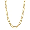 Adornia Water Resistant Wide Chunky Paper Clip Chain Gold In Gold