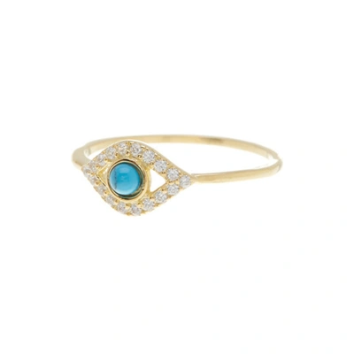 ADORNIA EVIL EYE RING