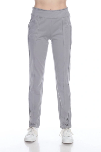 Neon Buddha Skinny Pants In Alloy In Grey