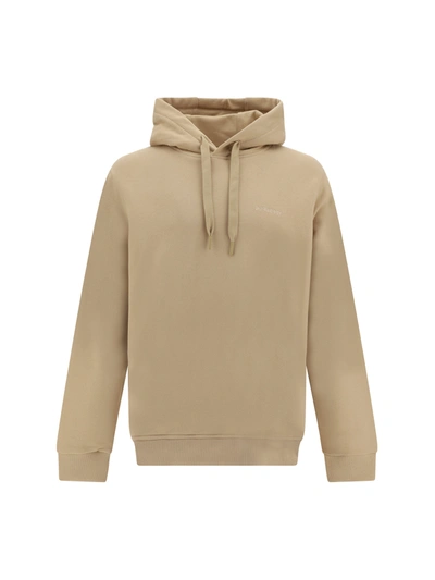 Burberry Hoodie In Soft Fawn