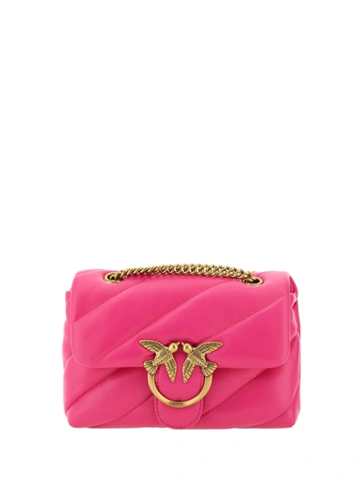 Pinko Love Mini Puff Crossbody Bag In Pink Gold