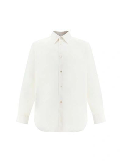 Acne Studios Point-collar Stretch-cotton Shirt In White
