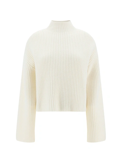 Loulou Studio Funnel Neck Sweater In Ivory