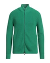 Drumohr Man Cardigan Green Size 48 Merino Wool