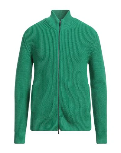 Drumohr Man Cardigan Green Size 48 Merino Wool