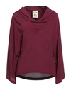Semicouture Woman Top Plum Size 6 Acetate, Silk In Purple