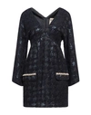 Semicouture Woman Mini Dress Midnight Blue Size 8 Polyester, Acrylic, Viscose, Virgin Wool, Polyamid