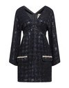 Semicouture Woman Mini Dress Midnight Blue Size 6 Polyester, Acrylic, Viscose, Virgin Wool, Polyamid