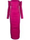 The Andamane Linda Stretch Jersey Midi Dress In Pink