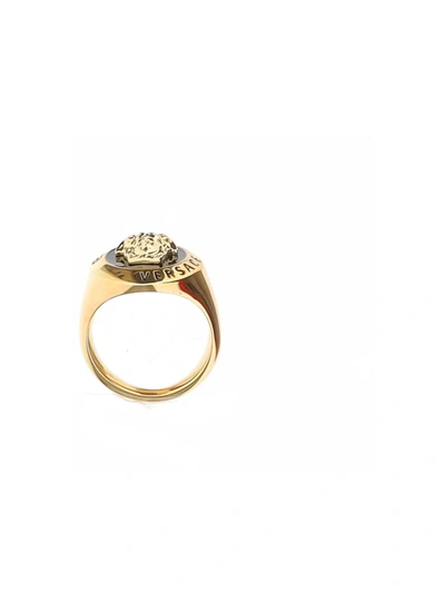 Versace Ring In  Gold-black