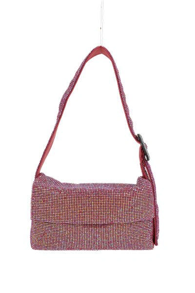 Benedetta Bruzziches Vitty La Mignon Foldover Top Shoulder Bag In Pink