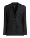 Agnona Woman Blazer Black Size 10 Polyamide, Wool