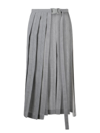 DIOR DIOR BELTED PLEATED SKIRT