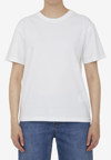 Alexander Wang Foundation Cotton Jersey T-shirt W/ Logo In White