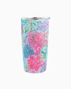 Lilly Pulitzer Stainless Steel Insulated Tumbler In Celestial Blue Cay To My Heart