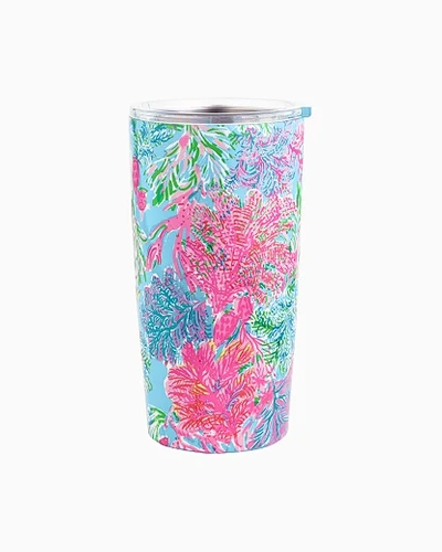 Lilly Pulitzer Stainless Steel Insulated Tumbler In Celestial Blue Cay To My Heart