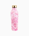 Lilly Pulitzer Stainless Steel Water Bottle In Peony Pink Seaside Scene