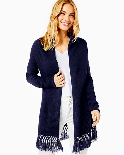 Lilly Pulitzer Tatum Cardigan In True Navy