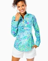 Lilly Pulitzer Upf 50+ Skipper Popover In Bayside Blue Lilly Loves Texas