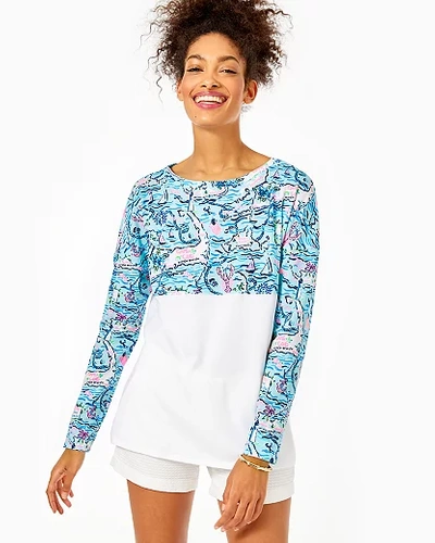 Lilly Pulitzer Finn Top In Bali Blue Lilly Loves Cape Cod