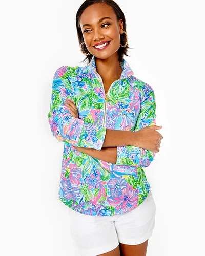 Lilly Pulitzer Upf 50+ Skipper Popover In Multi Lilly Loves Hawaii