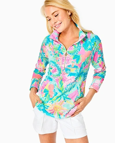 Lilly Pulitzer Upf 50+ Skipper Popover In Multi Sunshine State Of Mind