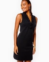 Lilly Pulitzer Tisbury Ruffle Neck Ottoman Knit Dress In Onyx