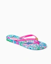 Lilly Pulitzer Pool Flip Flop In Mandevilla Baby Paradise Petals Shoe