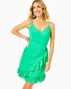 Lilly Pulitzer Alisa Wrap Dress In Botanical Green