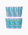 Lilly Pulitzer Pool Cups In Cumulus Blue Chick Magnet