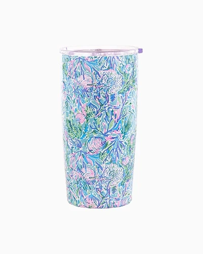 Lilly Pulitzer Stainless Steel Insulated Tumbler In Surf Blue Soleil It On Me