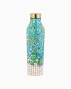 Lilly Pulitzer Stainless Steel Water Bottle In Cumulus Blue Chick Magnet