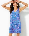 Lilly Pulitzer Johana Cover-up In Boca Blue Its A Sailabration