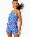 Lilly Pulitzer Jace Strapless Romper In Boca Blue Its A Sailabration