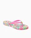 Lilly Pulitzer Pool Flip Flop In Multi Journey To The Jungle Shoe