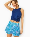 Lilly Pulitzer Upf 50+ Luxletic Corrine Skort In Amalfi Blue Sound The Sirens