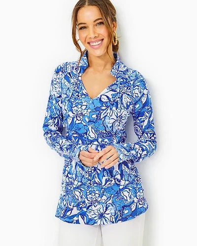 Lilly Pulitzer Cassi Popover In Flocking Fabulous In Multi