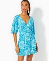 Lilly Pulitzer Parigi Skort Romper In Amalfi Blue Sunny State Of Mind