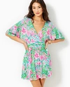 Lilly Pulitzer Parigi Skort Romper In Amalfi Blue Leaf It Wild