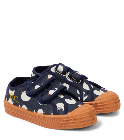 Bobo Choses Kids' Rubber Duck Canvas Sneakers In Navy