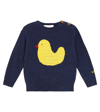 Bobo Choses Baby Rubber Duck Wool-blend Sweater In Blue