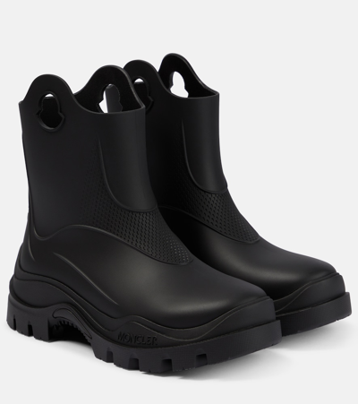 Moncler Misty Rain Boots In Nero