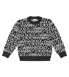 Dolce & Gabbana Logo Intarsia Virgin Wool Sweater In Black