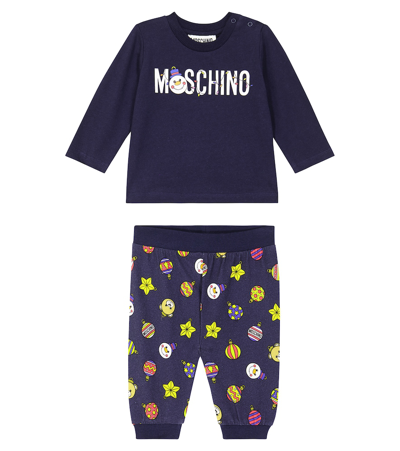 Moschino Baby Set Aus Top Und Hose In Blue