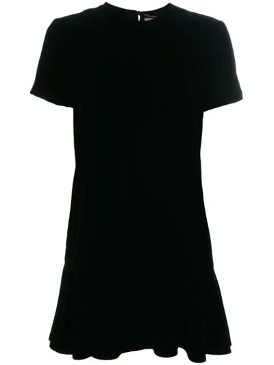 Saint Laurent 圆领连衣裙 In Black