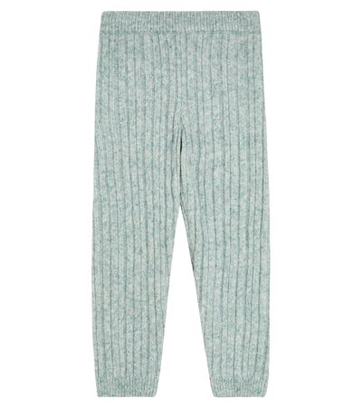 Louise Misha Kids' Pedro Wool And Cotton Leggings In Blue