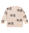 Bobo Choses Smiling Cat Intarsia-knit Jumper In Pink